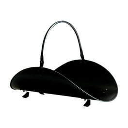Panacea 15216 Black Fireplace Log Tote With Steel Stand Panacea 15216 Black Fireplace Log Tote With Steel Stand