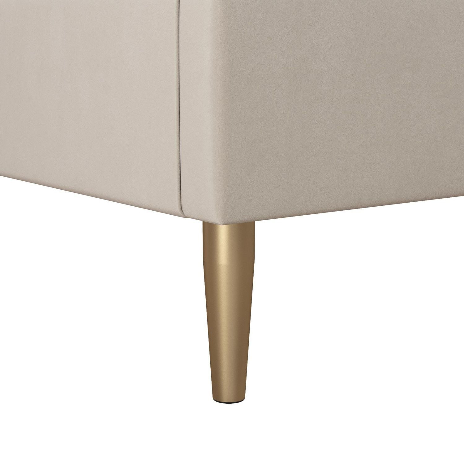 Mr. Kate Daphne Upholstered Bed, Full, Ivory Velvet