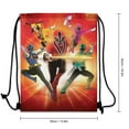 thumbnail image 3 of Power Rangers Drawstring Bags Lightweight Shoulder Backpack High Capacity Sport Bag Gym Sack Beach Daypack for Men Women, 3 of 8