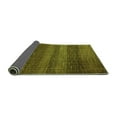 thumbnail image 2 of Ahgly Company Indoor Square Solid Green Modern Area Rugs, 5' Square, 2 of 4