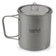 thumbnail image 1 of Tazas de titanio Copa de titanio ultraligera portátil para acampar al aire libre Tapa de agua de campo de campo , con manillable 300ml / 350ml / 450ml / 550ml / 650ml / 750ml, 1 of 7