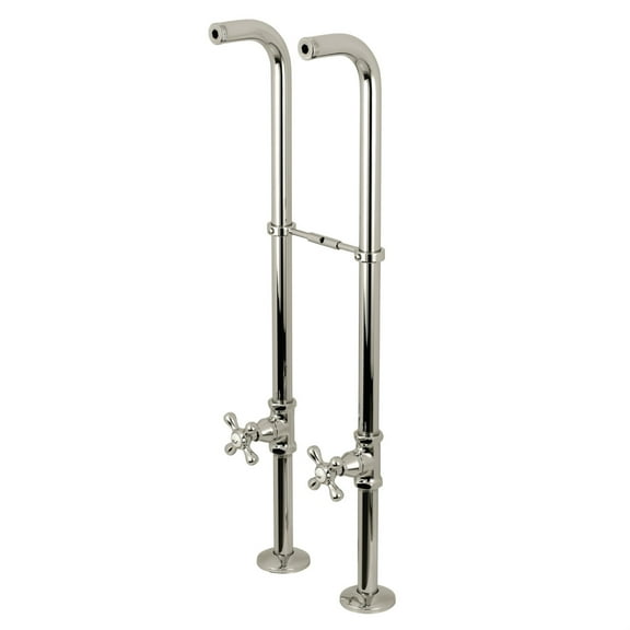 Kingston Brass CC266S6AX Freestanding Supply Line Package, Polished Nickel