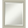 thumbnail image 4 of Amanti Art Beveled Wood Bathroom Wall Mirror - Romano Silver Narrow Frame Outer Size: 20 x 24 in, 4 of 5