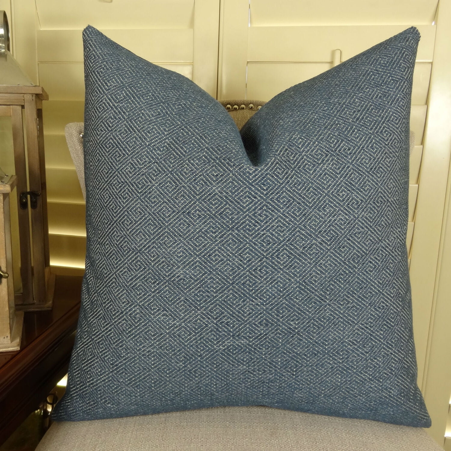 Blue 20 x 30 Plutus Brands Plutus Textured Blend Handmade Throw Pillow Blue 20 x 30 Plutus Brands Plutus Textured Blend Handmade Throw Pillow