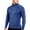 Blue, variant on Men's Full Zip Athletic Jacket Quick Dry Long Sleeve Mock Neck Lightweight Breathable Muscle Workout Gym Training Shirts Tops Blue XL