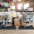 thumbnail image 5 of FAKYFJ Square for Hardwood and Tile Floors Office Chair Mats, 35" x 55", Black, 5 of 6