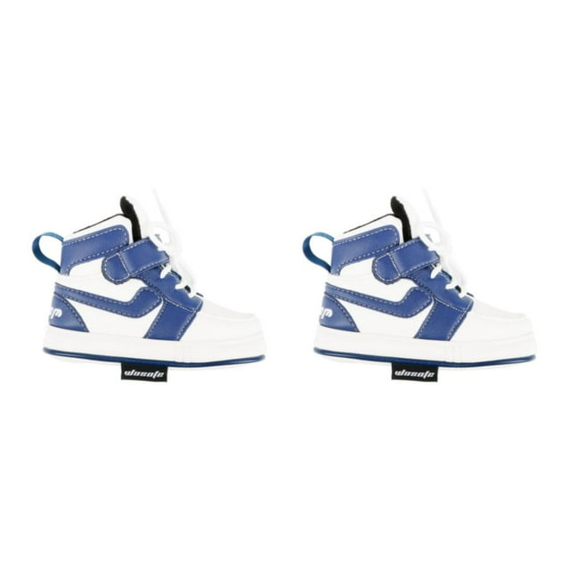 Guardoinrt Couvre-Chef de Club de Golf Mode PU Putter Cuir Couvre-Chef en Forme de Golf Espadrilles Bleu Blanc 16 x 12cm 2Ensemble