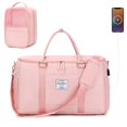 thumbnail image 1 of Bolsa de viaje Scothen, bolsa de lona grande de nailon, rosa, 1 of 6