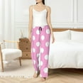 thumbnail image 6 of Lsque Pink And White Polka Dot Print Women's Pajama Pants, Lounge Pant - Comfortable Home Wear,Elastic Waistband, Stylish Design-X-Large, 6 of 9