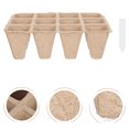 thumbnail image 3 of 1 Conjunto Tazas de germinación 12-Celdas Papel Biodegradable Plantas Sapling Cultivo Copa HOMEMAXS 13512675-MX, 3 of 6