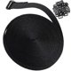 thumbnail image 2 of Reusable Adjustable Nylon Cinch Strap with Buckle for Organizing Storage Black 5m, 2 of 5