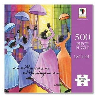 African American Expressions Éloges Monter Puzzle - Motif de Danseur de Louange - Cadeaux Chrétiens Inspirants pour la Famille et les Adultes - Puzzle de 500 Pièces