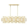 thumbnail image 3 of Portia 6-Light Linear Chandelier in True Gold, 3 of 6