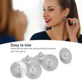 thumbnail image 4 of Secure Locking Earring Backs 925 Silver 3 Pairs Replacement, Suitable For Women Girls, Non Allergenic Non Irritating, For Sensitive Ears, 4 of 7