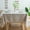 Coffee, variant on Table Cloth Tassel Cotton Linen Dust-Proof Table Cover for Kitchen Dinning Wrinkle Free Tabletop Decoration Square (55"x55", Grey)
