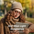 thumbnail image 3 of Goiteia FL 41 Migraine Glasses,Light Sensitivity Glasses for Fluorescent LED Glare,Photophobia,Computer Screen Glare,Spring Hinges for Better Comfort, 3 of 8