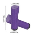thumbnail image 3 of 22.2mm Bike Handlebar Grips (1 Pair) - Ergonomic Rubber Non-Slip Comfort Grip Covers for Mountain, Folding, Exercise Bicycles in Purple, 3 of 6