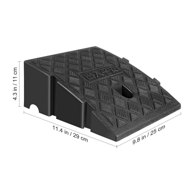 MasteelfCA Plastic Slope Ramp Plastic Threshold Ramp Portable Lightweight Outdoor Ramp