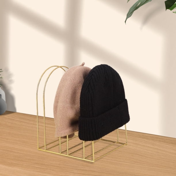Estante de almacenamiento perfecl Gorros de punto Hierro Dorado