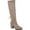 Taupe, variant on Journee Womens Leeda Block Heel Knee High Boots