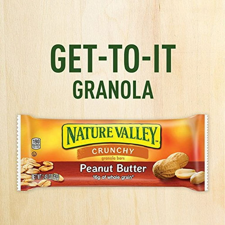 Nature Valley Granola Bars, Peanut Butter, Crunchy - 6 pack, 1.49 oz