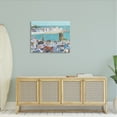 thumbnail image 5 of Stupell Industries Beach Town City Buildings Ocean View Illustration, 40 x 30, Design by Carla Daly, 5 of 5