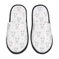 thumbnail image 2 of KLL Heart Rabbit Slippers for Women Men House Slip on Indoor Outdoor Bedroom Furry Fleece Lined Ladies Comfy Anti-Skid Rubber Hard Sole-Large, 2 of 8