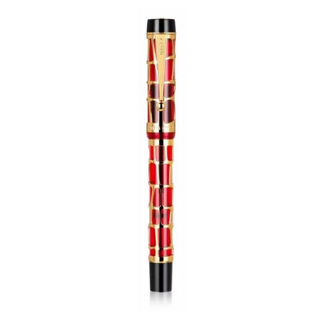 Jinhao-plumas estilográficas de oro auténtico, plumas de tinta para escribir suavemente, para la escuela, la Oficina y los negocios, 100