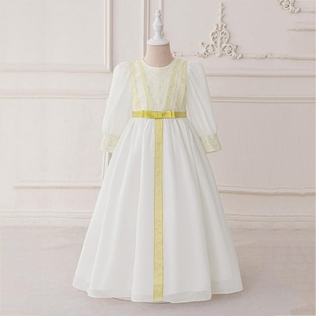 Cowsor Robe de Prière à Manches Longues pour Filles Musulmanes Abaya Moyen-Orient Musulman Robe de Dubaï 2025 Ramadan Aïd Aïd Caftan