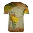 thumbnail image 4 of Patlollav Men Short Sleeve Print Color Fashion Casual T-Shirt Tops Blouse, 4 of 4