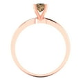 thumbnail image 4 of Clara Pucci 14K Rose Gold 0.5ct Champagne Solitaire Ring for Women, 4 of 8