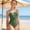 Army Green, variant on DuoJiaJ Girl Swimsuit Piece Bathing For Girls Contrasting Colors Adjustable Straps Padded Swimwear Girls One Piece Bathing Suit,10-11 Years