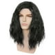 thumbnail image 2 of Peluca negra ondulada de 40 cm de longitud media para hombres y mujeres, 2 of 3