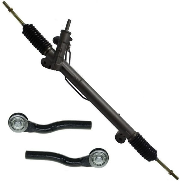 Detroit Axle - Steering Rack & Pinion Kit for 2004-2007 Cadillac CTS 2005 2006 Complete Power Steering Rack and Pinion Assembly 2 Outer Tie Rod Ends Replacement [w/o Sensor]
