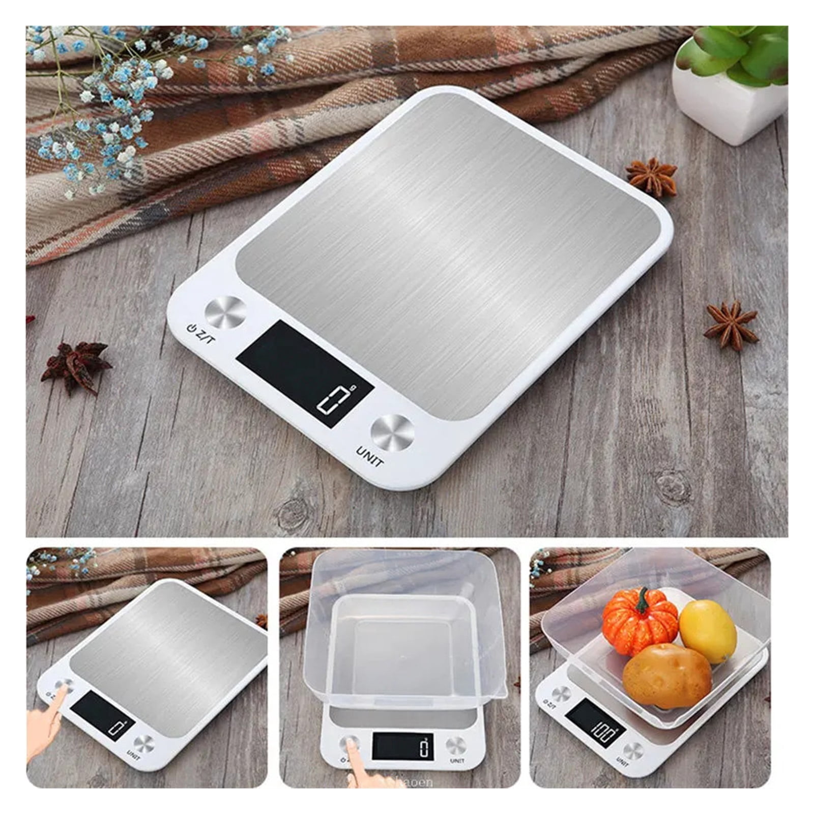 Kitchen Scale Weighing Food Coffee Balance Smart Electronic Digital Scales Stainless Steel Design ,High-Precision Weighing Technology