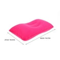 thumbnail image 2 of FONDOTIN 1Pcs Rosy Inflatable Air Pillow for Travel Comfort Rectangular PVC 16.5X10.6X0.04In, 2 of 6