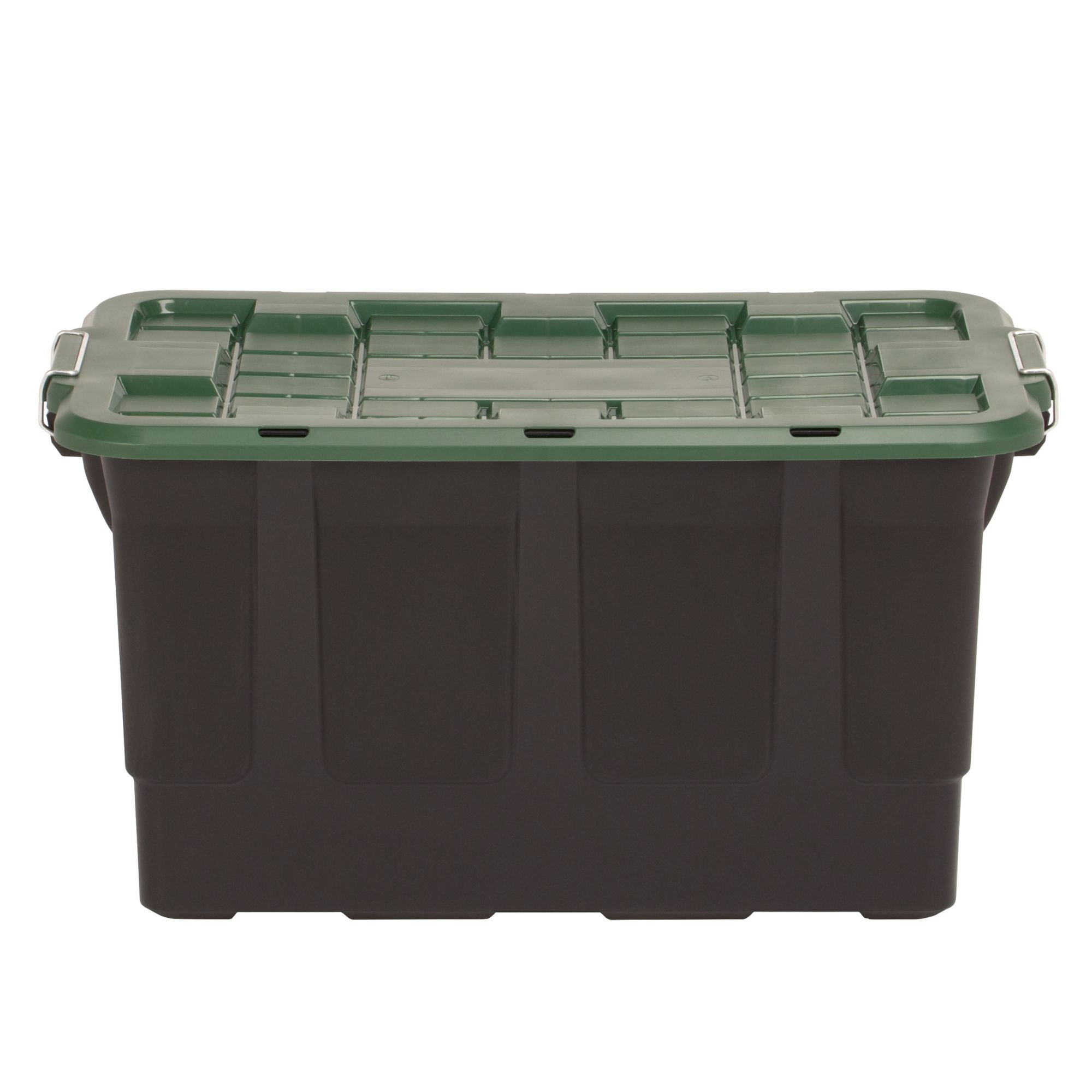 Homz 2 Pack 30-Gallon Plastic Stackable Home Storage Bins with