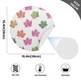 thumbnail image 3 of 15 Inch Round Grid Plate Mats Heat Non-Slip Resistant PVC Placemats for Kitchen Dining Table Decor Pink Maple Leaf 1PCS, 3 of 5
