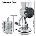 thumbnail image 3 of THLKIF 5-in-1 Stainless Steel Rotary Cheese Grater and Vegetable Slicer, with 5 Interchangeable Blades, Manual Kitchen Shredder for Cheese, Fruits, Vegetables, and Nuts, 3 of 7