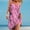 Pink, variant on White Women'S Dresses V-Neck Sleeveless Minimalist Mini Slip Dress Relaxed Fit Floral Vacation Printed Dresses White,M
