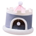 thumbnail image 4 of Cama para gatos, casa para gatos, nido para jugar, cálido, suministros para mascotas, multifuncional, única, cómoda, cueva para gatitos, casa para Gris M 45x45x45cm, 4 of 8