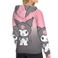 thumbnail image 4 of Lsque Sanrio Pattern Casual Women's Hoodie,Hooded Sweatshirt with Kangaroo Pocket,Pullover Hoodie with Eye-catching Drawstrings-XX-Large, 4 of 8
