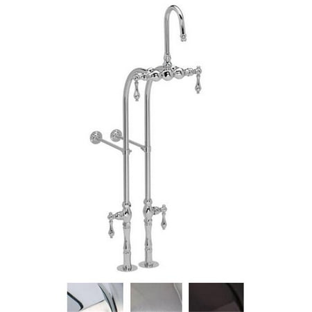 Barrier Free Bathtubs - American Bath Factory F300C-SN Bathtub Free Standing Faucet In Satin Nickel