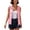 Pink, variant on Fmbrln Womens Lightweight Sleeveless Vest Zip Up Drawstring Hem Hooded Jacket with Cargo Flap Chest Pockets Casual Outdoor Outerwear White 2XL