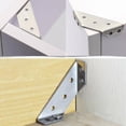 thumbnail image 4 of Kugisaki Support d'Angle Multifonctionnel en Acier Inoxydable Trois Côtés pour Meubles Tables et Chaises Connecteurs Plateau en Contreplaqué Trapézoïdal Suspendu en Liquidation, 4 of 7