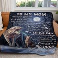thumbnail image 2 of Blanket Gift Ideas For Mom, Loving Wolf Mom, 2 of 5