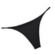 thumbnail image 2 of 4 piezas de tanga para mujer, antibacteriana, de cintura baja, con cinta fina, suave, transpirable, color negro, talla M, 2 of 12
