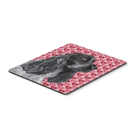 Carolines Treasures SC9554MP "Black Cocker Spaniel Hearts and Love Mouse Pad Hot Pad or Trivet" Large multicolor