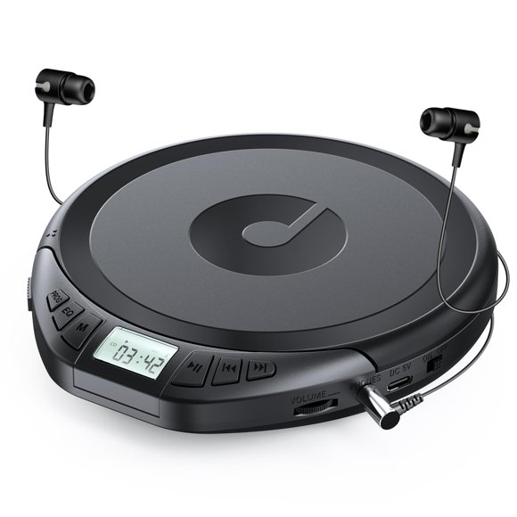 Reproductor de CD portátil Gueray CD Walkman con pantalla LCD para auriculares