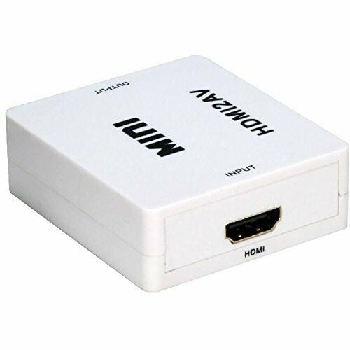 QVS Stereo Audio/Video Converter - HDMI to Composite Video/Audio in White